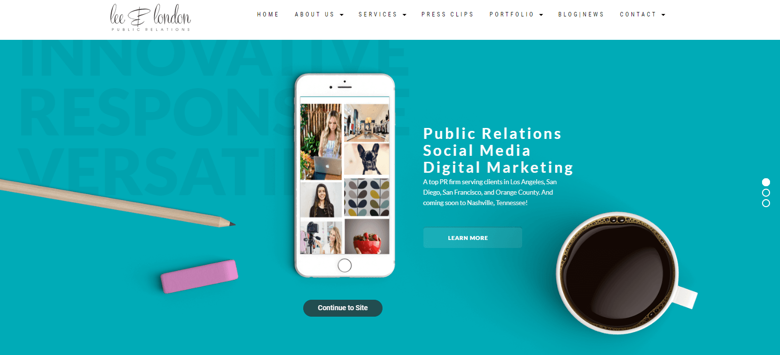 Lee &amp; London Public Relations logo