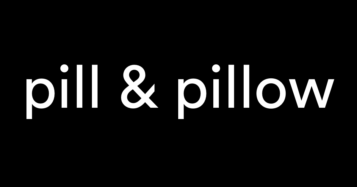 pill &amp; pillow logo