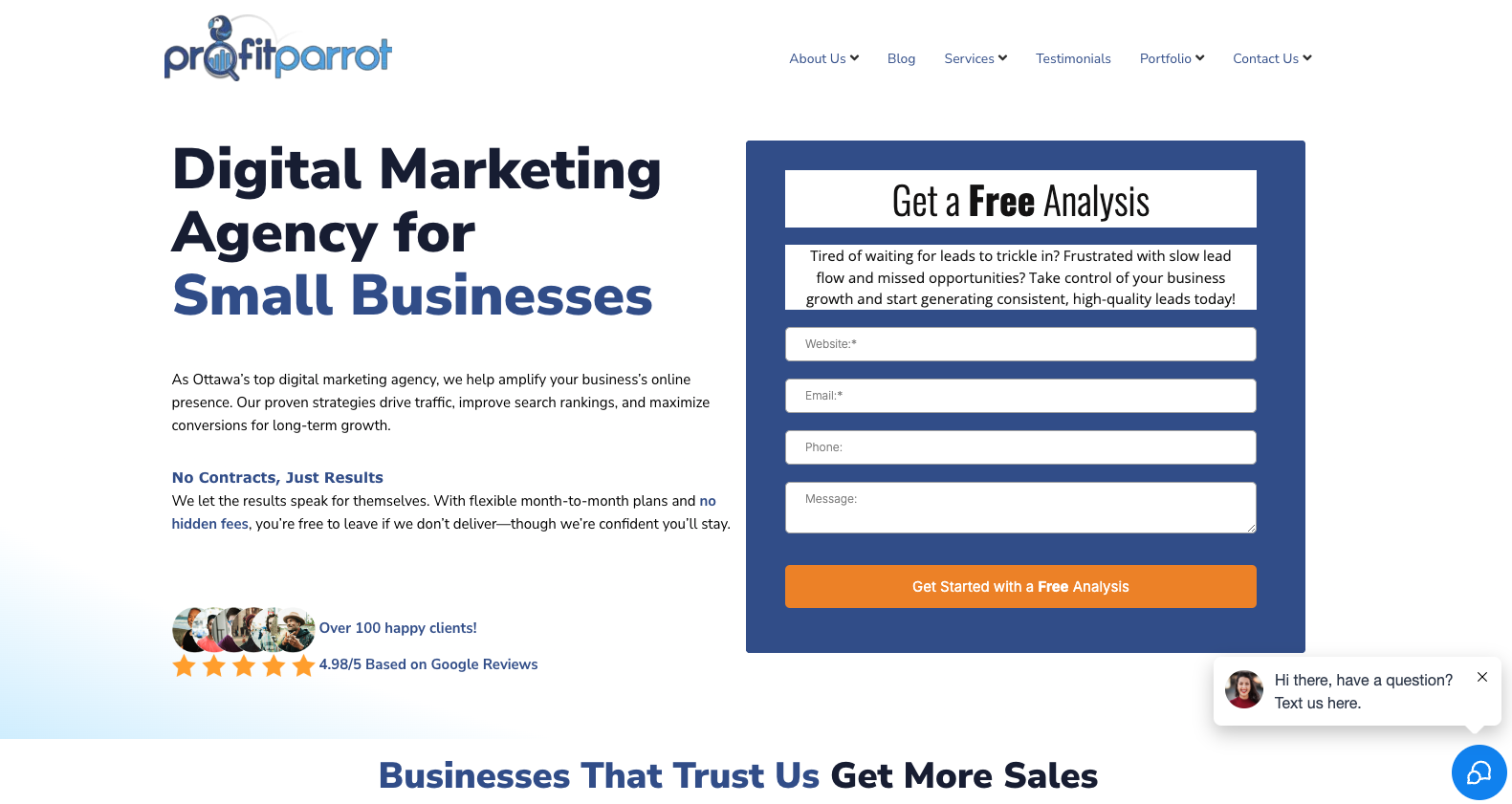 Profit Parrot Marketing and SEO Company logo