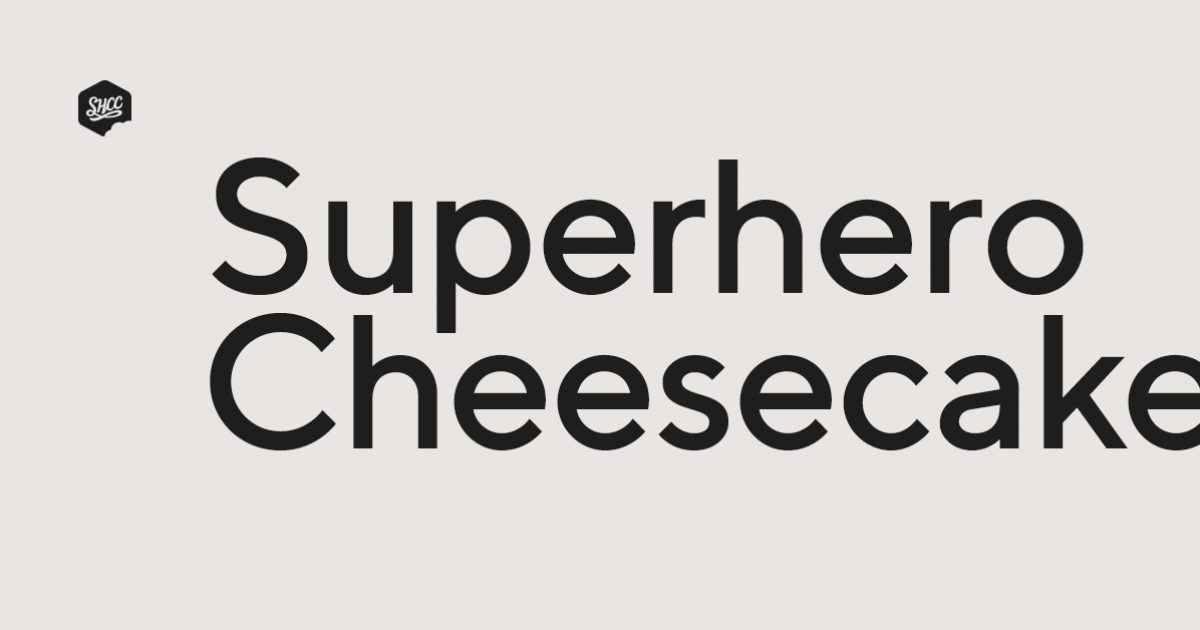 Superhero Cheesecake logo