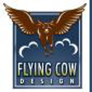 FLYING COW DESIGN logo