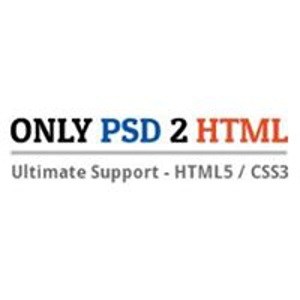 Only PSD 2 HTML logo
