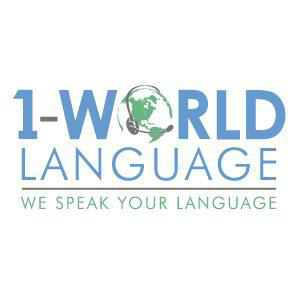 1-WORLD LANGUAGE logo