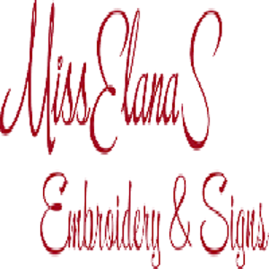 MissElanaS Embroidery &amp; Signs logo