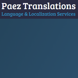 Paez Translations logo